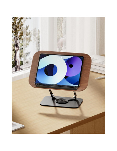 Soporte de Libro Viozon Ajustable 34x24 cm Madera Oscura