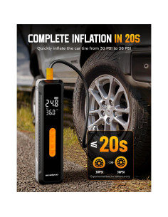 Compresor de Aire Portátil NEVERLAND 150 PSI Batería 20000mAh 2