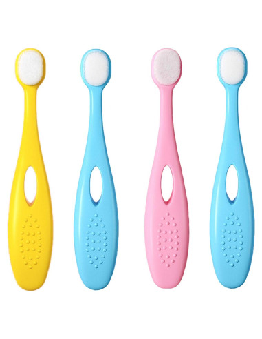 Cepillo de Dientes EasyHonor para Bebés 1-3 Años, 4 Pcs Suave