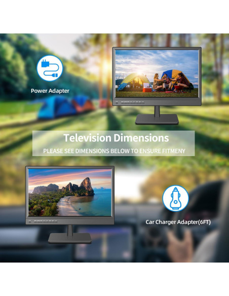 Televisor portátil Othoig 17" HD LED con Sintonizador Digital Televisor portátil Othoig 17" HD LED con Sintonizador Digital