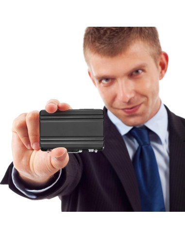 Maletín para Tarjetas de Negocios Yeaqee 6 Pcs Aluminio Negro