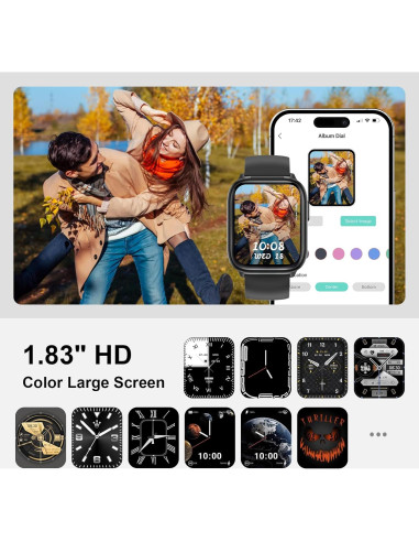 Reloj Inteligente Coolhenry X9 con Auriculares Bluetooth 1.85"