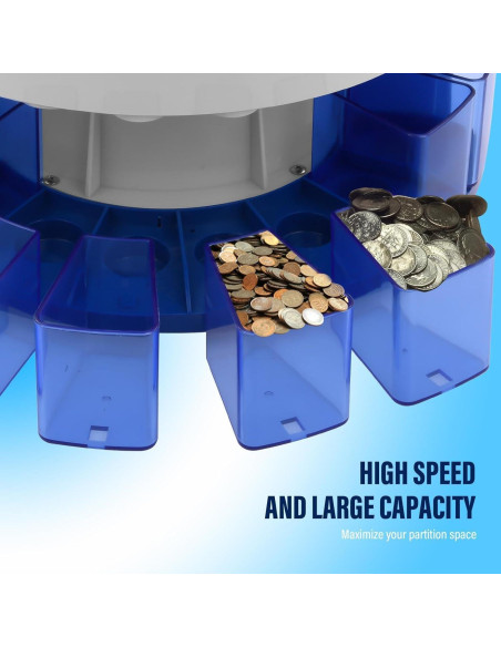 Máquina Contadora de Monedas Genérico 216 Monedas/min 5.29kg Máquina Contadora de Monedas Genérico 216 Monedas/min 5.29kg