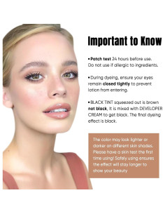 Kit de Color de Pestañas Lomansa 8ml Negro Natural 2