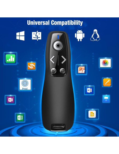 Controlador Inalámbrico de Presentación ELISWEEN E600 USB-C Controlador Inalámbrico de Presentación ELISWEEN E600 USB-C