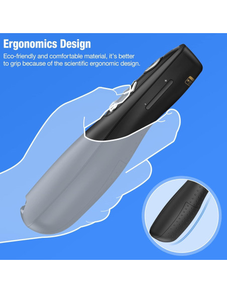 Controlador Inalámbrico de Presentación ELISWEEN E600 USB-C Controlador Inalámbrico de Presentación ELISWEEN E600 USB-C