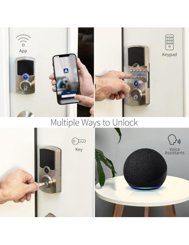 Cerradura Inteligente Barrington Array by Hampton WiFi Niquel