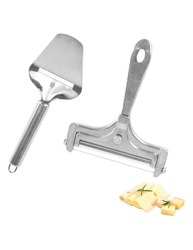 Cortador de Queso de Alambre Siktorrwd con Espátula - Acero Inoxidable