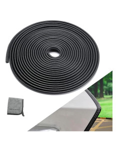 Winunite Protector de Bordes de Puertas de Coche 10M Negro