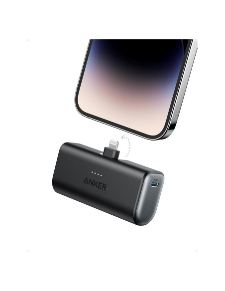 Banco de Poder Anker 621 5000mAh Carga Rápida 12W Negro Banco de Poder Anker 621 5000mAh Carga Rápida 12W Negro