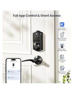 Cerradura Inteligente Veise VE017 con Huella Dactilar y App 2