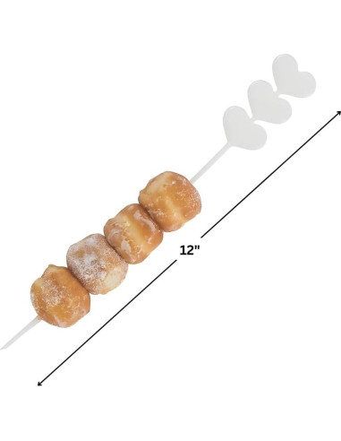 Pinchos de Corazón de Plástico Fun Express - 25 unidades 30.48 cm