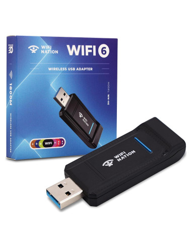 Adaptador WiFi 6 USB 3.0 WiFi Nation WN-H6 1800Mbps