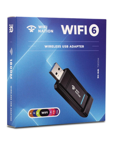 Adaptador WiFi 6 USB 3.0 WiFi Nation WN-H6 1800Mbps