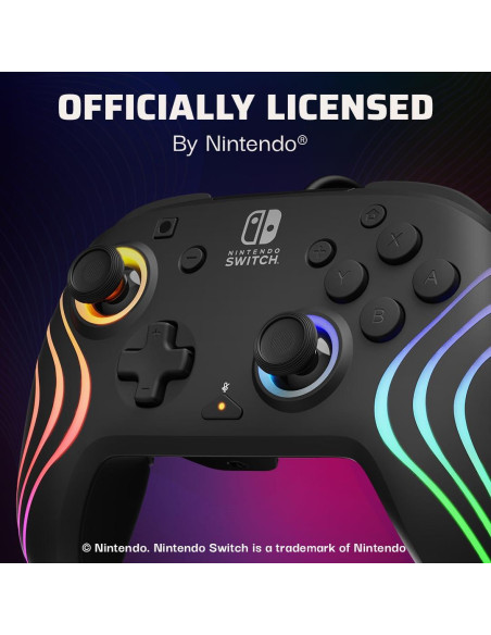 Controlador PDP Afterglow Wave Negro para Nintendo Switch Controlador PDP Afterglow Wave Negro para Nintendo Switch