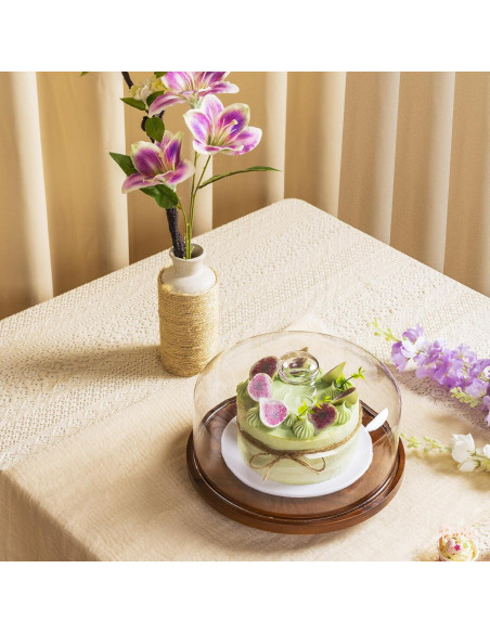 Soporte de Pastel Yangbaga 27.94 cm Giratorio con Tapa Soporte de Pastel Yangbaga 27.94 cm Giratorio con Tapa