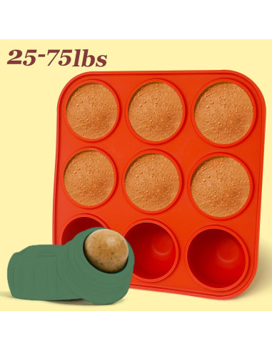 Molde de Silicona para Golosinas Congeladas para Perros Wilewir 9 Cavidades