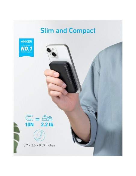 Cargador Portátil Inalámbrico Anker 321 MagGo 5000mAh Cargador Portátil Inalámbrico Anker 321 MagGo 5000mAh