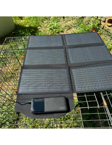Panel Solar Plegable FlexSolar 60W USB-C QC3.0 Impermeable Panel Solar Plegable FlexSolar 60W USB-C QC3.0 Impermeable