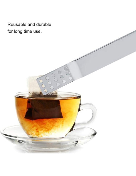 Exprimidor de Bolsitas de Té Pssopp de Acero Inoxidable 13.5CM Exprimidor de Bolsitas de Té Pssopp de Acero Inoxidable 13.5CM