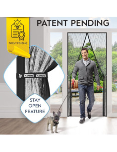 Puerta de Pantalla Magnética AUGO 96.5x210.8 cm Fibra Vidrio 2