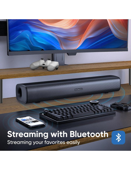 Barra de Sonido RIOWOIS DS6301G para TV, 1.1 kg, Bluetooth Barra de Sonido RIOWOIS DS6301G para TV, 1.1 kg, Bluetooth