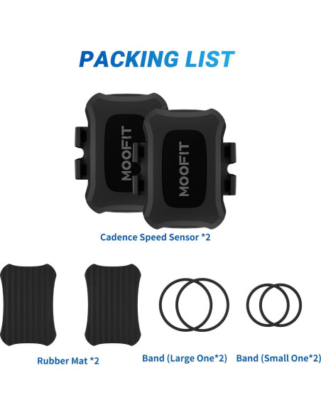 Sensor de Velocidad y Cadencia MOOFIT CS9 Inalámbrico Sensor de Velocidad y Cadencia MOOFIT CS9 Inalámbrico