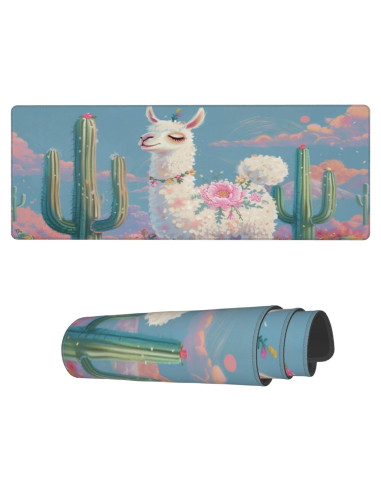 Alfombrilla de Ratón Famame 80x30 cm Antideslizante Bordes Cosidos