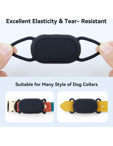 Soporte para Collar de Perro SkyArmor para Galaxy Smarttag2 Negro