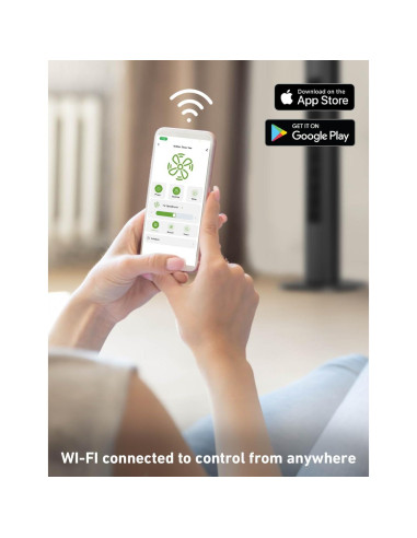 Ventilador Torre Inteligente Holmes 91.44 cm Wi-Fi Control Remoto