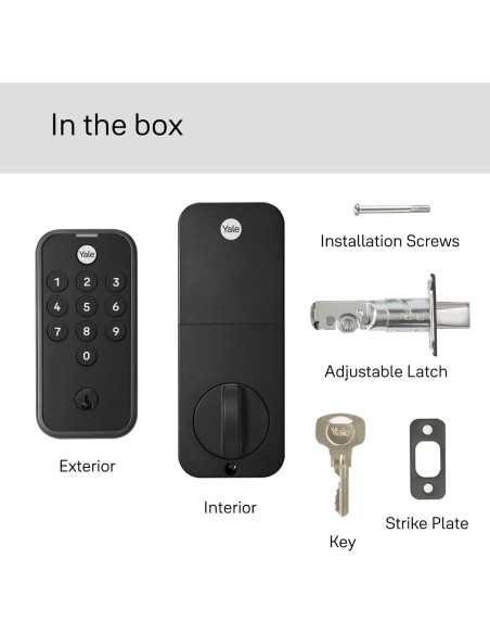 Cerradura Yale Code Negra con Teclado y Cerrojo Sin Llave Cerradura Yale Code Negra con Teclado y Cerrojo Sin Llave
