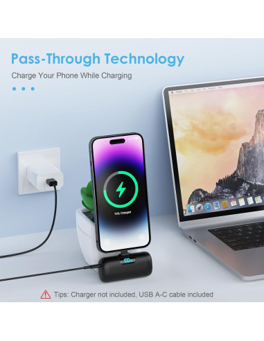 Cargador Portátil Mini Dongguan 5000mAh Carga Rápida PD