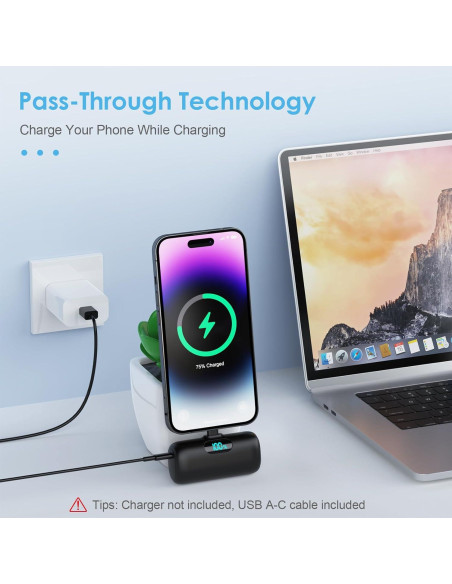 Cargador Portátil Mini Dongguan 5000mAh Carga Rápida PD Cargador Portátil Mini Dongguan 5000mAh Carga Rápida PD