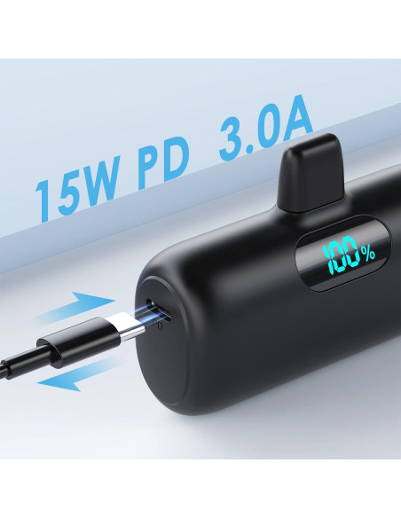 Cargador Portátil Mini Dongguan 5000mAh Carga Rápida PD Cargador Portátil Mini Dongguan 5000mAh Carga Rápida PD
