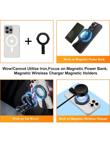 Soporte Magnético para Teléfono ABCPOW Grip Ajustable 360