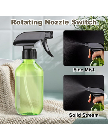 Botellas de Spray Bynccea 300 ml - 2 Paquetes Rojo y Verde