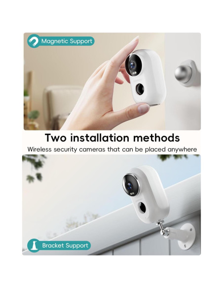 Cámara de Seguridad Inalámbrica ZUMIMALL 2K Exterior IP66 Cámara de Seguridad Inalámbrica ZUMIMALL 2K Exterior IP66