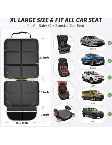 Protector de Asiento de Coche Gimars XL Impermeable 600D