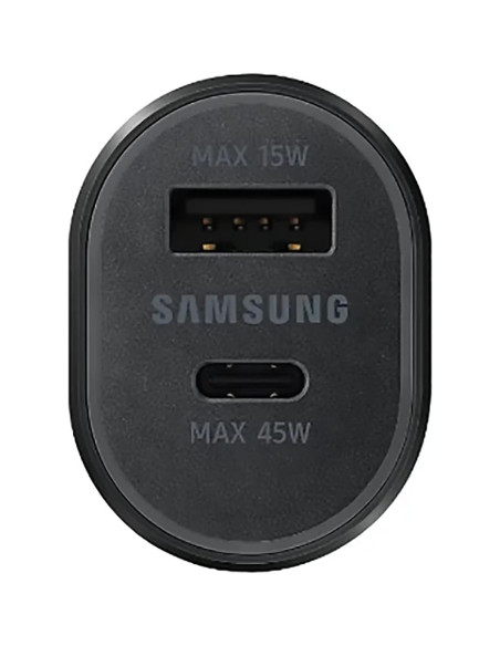 Cargador de coche Samsung EP-L5300 Doble USB-C y USB-A 60W Cargador de coche Samsung EP-L5300 Doble USB-C y USB-A 60W