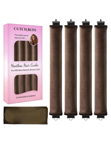 Rizadores de Cabello Sin Calor CUTE N BLISS - Juego 4 Piezas