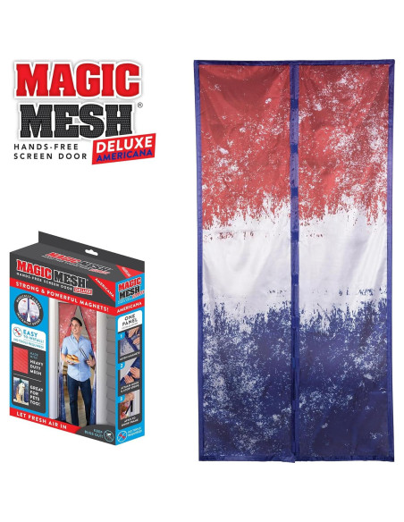 Puerta de Pantalla Magnética Magic Mesh Americana 2 Pack Puerta de Pantalla Magnética Magic Mesh Americana 2 Pack