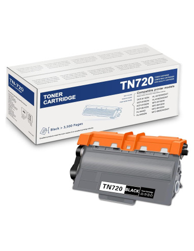 Cartucho de Tóner Negro HIGCOR TN-720 Alto Rendimiento 3500páginas