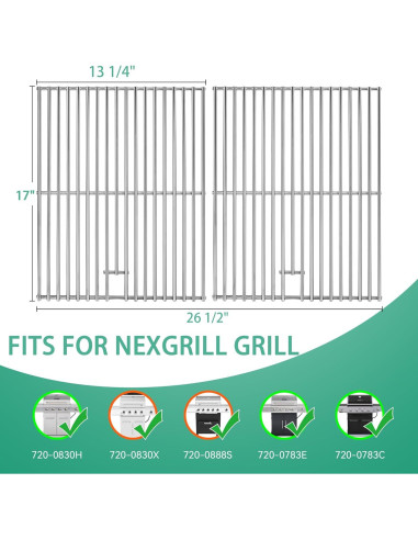 Rejilla de Parrilla Cogrichbf 17x13.25 Acero Inoxidable