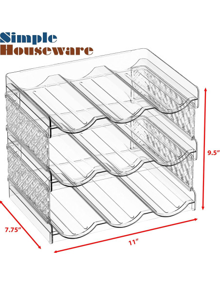 Organizador de Botellas Apilable Simple Houseware 3 Niveles Organizador de Botellas Apilable Simple Houseware 3 Niveles