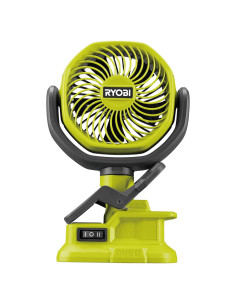 Ventilador de Abrazadera Inalámbrico RYOBI 18V 10cm Verde