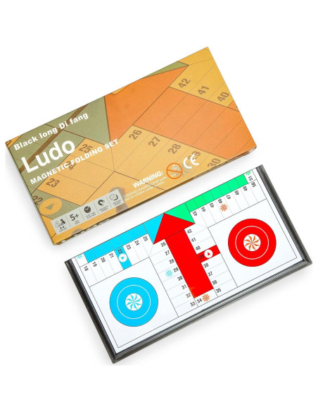 Juego de Mesa Plegable Magnético Ludo - 24.8 cm - 2 a 4 Jugadores Juego de Mesa Plegable Magnético Ludo - 24.8 cm - 2 a 4 Jugadores