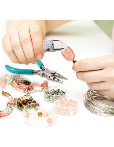 Juego de 2 Pinzas para Hacer Joyas Mudder 6 en 1 DIY Juego de 2 Pinzas para Hacer Joyas Mudder 6 en 1 DIY
