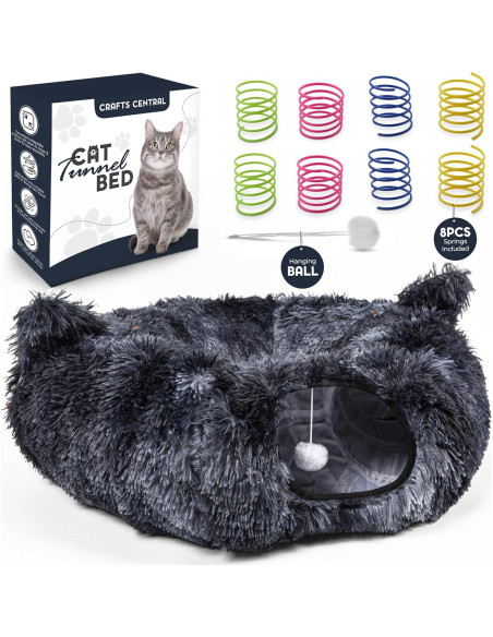 Túnel para Gatos Crafts Central con 8 Juguetes Interactivos Túnel para Gatos Crafts Central con 8 Juguetes Interactivos