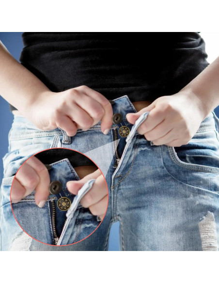 28 Extensores de Botones para Jeans Sin Coser Siutaga 28 Extensores de Botones para Jeans Sin Coser Siutaga