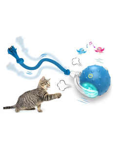 Bola Interactiva para Gatos Giociv L02 Azul con Sonido